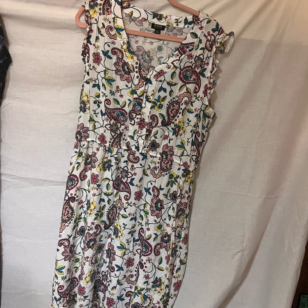 a.n.a.  Flower dress. Size 16. Worn 2 times